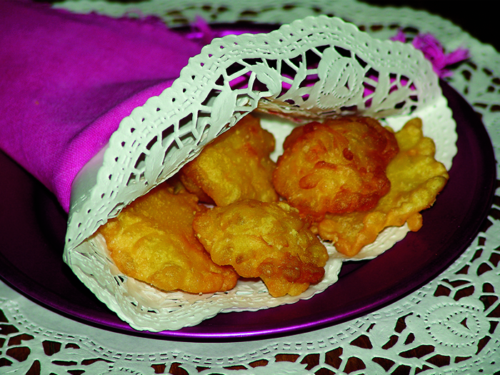 Frittelle con lo zafferano