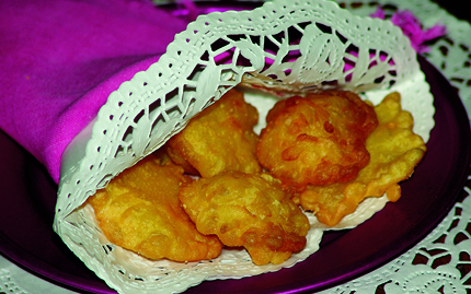 Frittelle allo zafferano