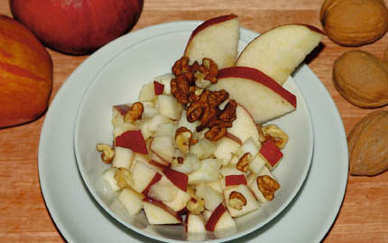 Insalata di sedano e mele dell'Abruzzo