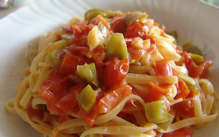 Linguine con il baccalà per la cena della vigilia di Natale